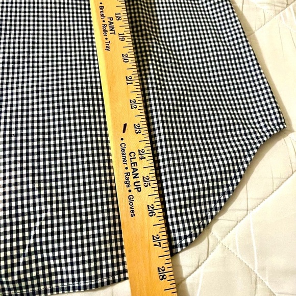 Van Heusen Black and White Bell Sleeve Blouse - Large - Picture 6 of 6